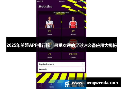 2025年英超APP排行榜：最受欢迎的足球迷必备应用大揭秘